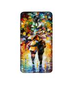 Casotec Paint Couple Pattern Design Printed Silicon Soft TPU Back Case Cover for Micromax Canvas Xpress 2 E313