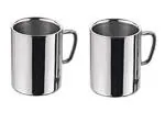 Stainless Steel Coffee / Tea/Milk Mug 200 ml Set of 2