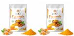 FlexFlair Turmeric Full Body Hair Removal Powder, 10 minute Painless Herbal Hair Removal Waxing Powder, Easy to use at home,Salon like Results, Effective Hair Removal 100g)(Pack of 2)