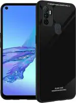 Aviaaz Oppo A53 Luxury Glass Black Back Cover