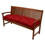 IRA Furniture IRA-1070_RED_180X50CM Red Garden Bench Cushion 180 x 50 x 10 cm