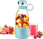 HAORTEX 420ml Portable Juice Blender, Juicer Bottle Mixer, Juice Maker, Fruit Juicer Machine Electric, USB Rechargeable Personal Size Mini Juicer Grinder for Juices, Shakes and Smoothie (Multi)