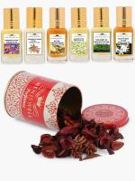 Menjewell Pack of 6Pc (Mahogany,Chandan,Golden Musk,Jasmine,Rain Mitti,Raat ki Rani) 30ML Attar