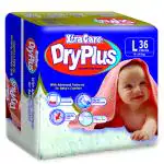 Xtracare Baby Dry Plus Large Diapers 36 Count