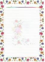 ECLET A4 One Side Ruled Designer Sheets (Pack of 100)