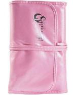 Signature X Pink Silk Leather Bamboo Makeup Brush Set (Pack of 24)