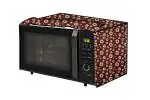 The Furnishing Tree Microwave Oven Cover for Onida 30 L MO30 BJS21B Floral Pattern Coffee