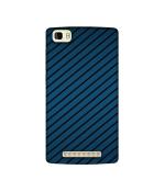 Casotec Blue Stripes Design Printed Silicon Soft TPU Back Case Cover for Panasonic P75