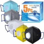 Keep Safe Reusable Face Mask Protection Washable Mouth & Nose Shield Breathable Anti Smoke Pollution Motorcycle Sport (Blue, Small - View #10