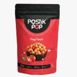 POSTiK pOp Roasted Phool Makhana (Fox Nuts) Anti-Oxidants | MSG Free | Gluten Free | Zero Trans Fat | No added Preservatives and No artificial Flavours (Tangy Tomato, Pack of 1)|100G|