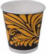 Eos-Building Trust (Pack of 100) 100 X 250ml Disposable Paper glass for Hot and Cold Drinks, Glass Set Water/Juice Glass (250 ml, Paper, Multicolor)