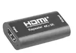 Tech Gear HDMI Repeater 4K UHD HDMI Female to Female HDMI Amplifier Media Streaming Device (Black)