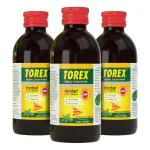 Torex Herbal Cough Syrup-Ayurvedic Cough Relief Syrup with Tulsi and Honey-100ml (Pack of 3)