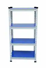 MILNIL 24 Gauge Blue - Havells 4 Shelf Boltless Rack 48x24x12
