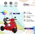 ODELEE Foot Accelerator Vivo Ride On Kids Scooter Bike With Music & Lights