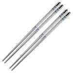 Avenn Silver Reusable Metal Chopsticks ()