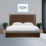 Durfi Hybrid White Memory Foam Soft Pocket Spring Bed Mattress Double Size 78x48x8 inch