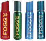 Fogg Majestic Deodorant, Imperial Deodorant, Delicious Deodorant, Radiate Deodorant Spray, 120 Ml (Pack Of 4)