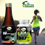 Riffway Muscle Weight Gain Capsule (30) & Weight Gain Syrup Combo / Protein Supplement Weight Gainers/Mass Gainers (200 ml, No Flavour)