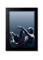 Blue Nexus Spiderman Vector Art Wall Poster with Wall Frame Room Art Painting Collection A4 size 10x13