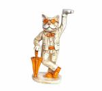 Idol Collections Multicolor Resin Lucky Cat For Home Decor Good Luck And Warming, 12 X 10 Inch