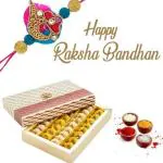 GHASITARAM'S Rakhi Special Assorted Mawa Peda Mithai Box(400 GMS)