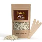 BAFLI Women Hair Removal Hard Wax Beans For Face, Eyebrow, Back, Chest, Bikini Areas, Legs, Arms And Beards (White Chocolate-50 Gm)