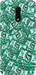 CustomEra OnePlus 6T Multicolour Moeny Design Polycarbonate Hard Case Back Cover