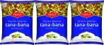 Bikaji Bikaneri Namkeen | Tana Bana | Khatta Meetha | 400G Each | Pack of 3 | 1200G