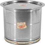 Liolis Silver Steel Box Drum, 30 L | Unbreakable steel Drum | Open Top Drum | Leak Proof Drum | Stainless Steel Drum/ Pawali /Storage Container with Lid For Atta/Water/Rice/Grains etc. | Large size silver Drum (30 Litre)