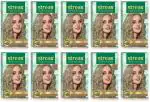 Streax Cream Hair Color for Unisex 120ml - 9.1 Rich Platinum (Pack of 10)
