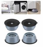 Jeel Refrigerator Stand, Washing Machine Stand,Furniture Base Stand, Fridge Stands for Single Door and Double Door (set -4) (Grey)