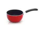 NAVRANG NONSTICK ALUMINIUM SAUCE PAN SMALL, RED