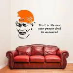 Customscart Large Self Adhesive Sai Baba Wall Sticker 90 cm