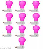 IMPERIAL TECHNOCART Small Rose Type 2 Pin Night Lamp 0.5 Watt Plug & Play Bulb for Bedroom, Living Room, Zero Watt Light Direct Socket Night Lamp (Pack of 10)