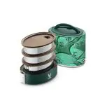 VAYA TYFFYN Kimono Polished Stainless Steel Lunch Box with 3-Containers Without Bagmat, 1000 ml