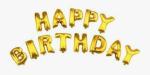 FANEX Solid Happy Birthday Foil Letter Balloon(Pack of 13)