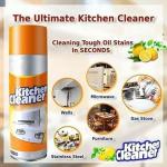 Kirtanworld Kitchen Foam Cleaner Spray | Multipurpose Bubble Foam Cleaner Spray | Oil & Grease Stain Remover | Chimney Cleaner Spray | Bubble Cleaner All Purpose Spray | Kitchen Sink Cleaner | Kitchen Tile Cleaner | Oven Cleaner Spray (Pack of 1, 500 ml)