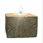 WEME HOMES - Tealight Candle Stand Handcrafted Wooden Diya Holder for Decorations
