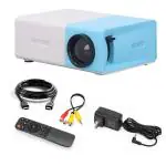 Hespa Portable Mini Projector LED Home Theater with Remote Control - Blue