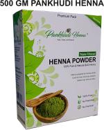 Pankhudi 100 % Pure & Natural Henna Mehandi Powder For Hair 500gm Natural Mehendi (Pack of 1)