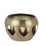 Ferns N Petals Copper Round Shape Metal Pot 3.3X4.5 inch