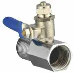 Pireti-Aqua Brass Ro Inlet Valve And Nipple Set (Pack Of 3)