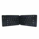 TECPHILE Rechargeable Black 180 mAh Wireless Keyboard - 19 x 12 x 1.8 cm