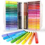 PRAYOSHA ENTERPRISE Washable Watercolor Pens Set Colouring Kit Art Markers Colour Sketch Pens Set Kids Artists Sketching Drawing Materials Craft Supplies Return Gift (48 Watercolor Pen Set)