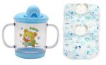 Manan Shopee Kids Blue Plastic Sipper Cup With Handles