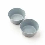 Irida Naturals Rice Husk Breakfast Cereal Bowls for Kitchen, Pack of 2-220 ml Eco Friendly Unbreakable Microwave Safe Salad Serving Bowl Set for Snacks, Rice, Soup, Noodles & Mixing - Sky Blue