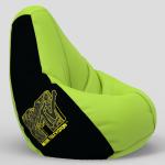 ComfyBean Bag with Beans Filled 3XL- Official: MTV Bean Bags - For Young Adults - Max User Height : 5-5.8 Ft.-Weight : 60-70 Kgs(Model: Printed - MTV-MTV_ARTWORK-9b - Pea-Green)