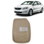 Kingsway 3D Car Floor Mats For Skoda Rapid, Model Year : 2011 - 2016, Color : Beige, PVC, Set 5 Piece