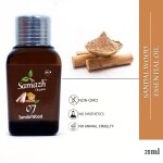 Samazh Organic Sandalwood Essential Oil, 100% Pure & Natural for Hair, Skin, Face (20 ml)